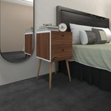 Kenz Life Kenzlife Komodin Hanami Cvz 74*39*39 Komidin Ahşap Ayaklı Kitaplık Ayakkabılık Kapaklı Arkalıklı