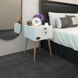 Kenz Life Kenzlife Komodin Kazuki Byz 60*39*39 Komidin Ahşap Ayaklı Kitaplık Ayakkabılık Kapaklı Arkalıklı