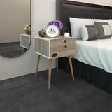 Kenz Life Kenzlife Komodin Kazuki Crd 60*39*39 Komidin Ahşap Ayaklı Kitaplık Ayakkabılık Kapaklı Arkalıklı