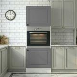 Kenz Life Kenzlife Membran Ankastre Fırın Dolabı Bige Gribyz Çerçeve 180*60*56 Mebran Kapak Mdf Gövde - Beyaz