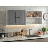 Kenz Life Kenzlife Membran Hazır Mutfak Dolabı Supsup Gribyz Çerçeve 160*60*32 Mebran Kapak Suntalam Gövde Arkalıklı - Beyaz