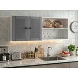 Kenz Life Kenzlife Membran Hazır Mutfak Dolabı Supsup Gribyz Panjur 160*60*32 Mebran Kapak Suntalam Gövde Arkalıklı - Beyaz