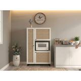 Kenz Life Kenzlife Mini Fırın Dolabı Alpkuntsol Mat Beyaz 148*90*30 Hazeran Kare Kapak Suntalam Gövde - 00 Beyaz