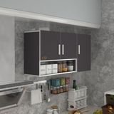 Kenz Life Kenzlife Modern Tasarımlı Gri Mutfak Dolabı 060*120*32 MDF Malzeme ile Geniş Depolama Alanı