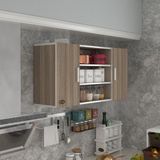 Kenz Life Kenzlife Modern Tasarımlı Kapaklı Raflı Mutfak Banyo Dolabı 060*120*32 MDF Malzeme ile - Cordoba