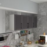 Kenz Life Kenzlife Modern Tasarımlı Mutfak Dolabı Gri Suntalam Malzeme 90*160*32 Ölçüler - Renk