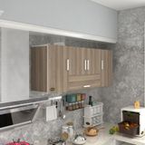 Kenz Life Kenzlife Mutfak Dolabı MDF Malzemeden Hazır Kapaklı Raflı 060*150*22 Ölçülerle Fonksiyonel Kullanım