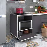 Kenz Life Kenzlife Şehrazat Gri Ocak Dolabı 85*70*60 cm Kapaklı Hazır Mutfak Ankastre Gömme Ocak İçin Montajsız