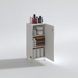 Kenz Life Kenzlife Zehra Modern Mutfak Dolabı 88x30x32 cm Suntalam Malzeme Kilitli Çok Amaçlı Kullanım - Beyaz