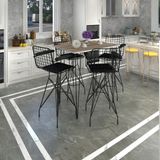 Kenz Life Knsz Masa Sandalye Takımı HEM105ZENGIN Crdsyh 130*070 4 Sandalye Syhsyh Kolçaklı - Cordoba