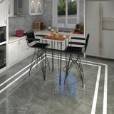 Kenz Life Knsz Masa Sandalye Takımı HEM105ZENGIN Cvzsyh 070*070 2 Sandalye Syhsyh Kolçaklı Sırt Minderli - Ceviz
