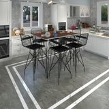 Kenz Life Knsz Masa Sandalye Takımı HEM105ZENGIN Cvzsyh 130*090 6 Sandalye Syhsyh Kolçaklı - Ceviz