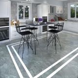 Kenz Life Knsz Masa Sandalye Takımı HEM105ZENGIN Grisyh 100*070 4 Sandalye Syhsyh Kolçaklı