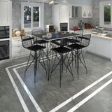 Kenz Life Knsz Masa Sandalye Takımı HEM105ZENGIN Grisyh 130*090 6 Sandalye Syhsyh Kolçaklı