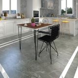 Kenz Life Knsz Masa Sandalye Takımı HEM75MAZLUM Cvzsyh 060*060 Klçsm 1 Sandalye Syhsyh Kolçaklı Sırt Minderli - Ceviz