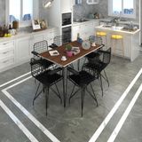 Kenz Life Knsz Masa Sandalye Takımı HEM75MAZLUM Cvzsyh 130*090 Klç 6 Sandalye Syhsyh Kolçaklı - Renkli