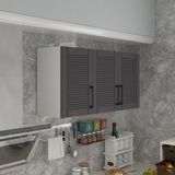 Kenz Life Mandalina Hazır Mutfak Dolabı Gri 60*120*32 cm Suntalam Malzeme Modern Tasarım - Renk