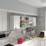 Kenz Life Modern Hazır Mutfak Dolabı 90 x 200 x 32 cm Beyaz Suntalam Malzeme ile Şık Tasarım - Renk