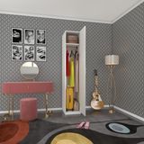 Kenz Life Modern Tasarımlı 1 Kapılı Öğrenci Dolabı Beyaz Suntalam Malzemeden 180 cm Yükseklik