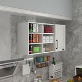 Kenz Life Nane Hazır Mutfak Dolabı 90 x 120 x 32 cm Suntalam Malzeme Modern Tasarım Geniş Depolama - Beyaz - Renk