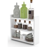 Kenz Life Tezgah Üstü Mutfak Rafı Muhittin Byz 39x39x13 - Beyaz