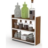 Kenz Life Tezgah Üstü Mutfak Rafı Muhittin Cvz 39x39x13 - 15 - Beyaz