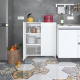 Kenzlife 2 kapılı dolap çilem 088*070*032 byz kilitli ayaklı banyo mutfak ofis kitaplık ayakkabılık kiler - Beyaz