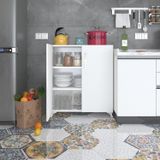 Kenzlife 2 Kapılı Dolap Çilem 088*070*032 Byz Kilitli Ayaklı Banyo Mutfak Ofis Kitaplık Ayakkabılık Kiler
