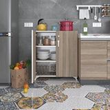 Kenzlife 2 Kapılı Dolap Çilem 088*070*032 Crd Kilitli Ayaklı Banyo Mutfak Ofis Kitaplık Ayakkabılık Kiler