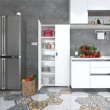 Kenzlife 2 Kapılı Dolap Çilem 188*070*032 Byz Kilitli Ayaklı Banyo Mutfak Ofis Kitaplık Ayakkabılık Kiler