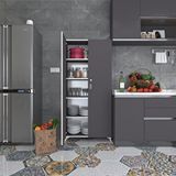 Kenzlife 2 Kapılı Dolap Çilem 188*090*032 Gri Kilitli Ayaklı Banyo Mutfak Ofis Kitaplık Ayakkabılık Kiler