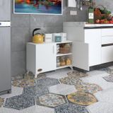 Kenzlife 2 Kapılı Dolap Rabia 048*070*032 Byz Kapaklı Ayaklı Banyo Mutfak Ofis Kitaplık Ayakkabılık Kiler