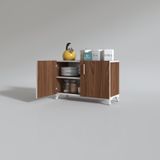 Kenzlife 2 Kapılı Dolap Rabia 048*070*032 Cvz Kapaklı Ayaklı Banyo Mutfak Ofis Kitaplık Ayakkabılık Kiler