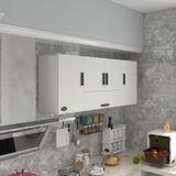 Kenzlife Acus 60x150x32 cm Mutfak Kapaklı Raflı Hazır Beyaz Mutfak Dolabı