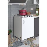 Kenzlife Ahunaz Beyaz 85x60x56 Mutfak Dolabı