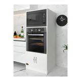 Kenzlife Ankastre Fırın Dolabı Ahsen Byz 144(Y)*60(G)*56(D) Mutfak mikrodalga mat beyaz suntalam