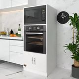 Kenzlife Ankastre Fırın Dolabı Ahsen Mat Beyaz 144*060*56 Mutfak Kiler Suntalam