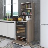 Kenzlife ankastre fırın dolabı bengisu crd 165*60*56 mutfak kapaklı - Ahşap