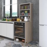 Kenzlife ankastre fırın dolabı canfeza crd 165*60*56 mutfak raflı - Ahşap