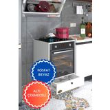 Kenzlife Ankastre Fırın Modülü Kabini Fosfat Mat Beyaz Renk 85(Y)*60(G)*57(D) Ocak Dolabı Çekmeceli Ayaklı
