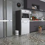 Kenzlife Ankastre Fırın&Bulaşık Makinesi Dolabı Botan Gri 150*70*60 Çamaşır Makinesi