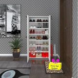 Kenzlife ayakkabılık ayakkabı dolabı kilitli be real byz 140 * 70 * 32 kapaklı arkalıklı ofis dolabı iki bölme + tekli duvar rafı hediyeli
