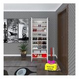 Kenzlife Ayakkabılık Ayakkabı Dolabı Kilitli Be Real Byz 180*70*32 Kapaklı Arkalıklı Ofis Dolabı İki Bölme + Tekli Duvar Rafı Hediyeli