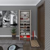 Kenzlife Ayakkabilik Ayakkabi Dolabi Kilitli Be Real Crd 180*70*32 Kapakli Arkalikli Ofis Dolabi İki Bolme