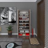 Kenzlife Ayakkabilik Ayakkabi Dolabi Kilitli Be Real Cvz 160*70*32 Kapakli Arkalikli Ofis Dolabi İki Bolme