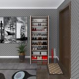 Kenzlife Ayakkabilik Ayakkabi Dolabi Kilitli Be Real Cvz 180*70*32 Kapakli Arkalikli Ofis Dolabi İki Bolme