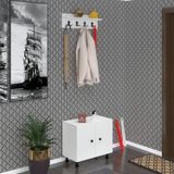 Kenzlife Ayakkabılık Cimcime3 Byzbyz 53*060*32 Kapaklı 3 Raflı 9 Çift Ayakkabı Kapasitesi