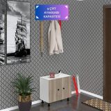 Kenzlife Ayakkabılık Cimcime3 Crdbyz 53*060*32 Kapaklı 3 Raflı 9 Çift Ayakkabı Kapasitesi - Ahşap