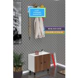 Kenzlife Ayakkabılık Cimcime3 Cvzbyz 53*060*32 Kapaklı 3 Raflı 9 Çift Ayakkabı Kapasitesi