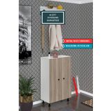 Kenzlife Ayakkabılık Cimcime6 Crdbyz 98*060*32 Kapaklı 6 Raflı 18 Çift Ayakkabı Kapasitesi